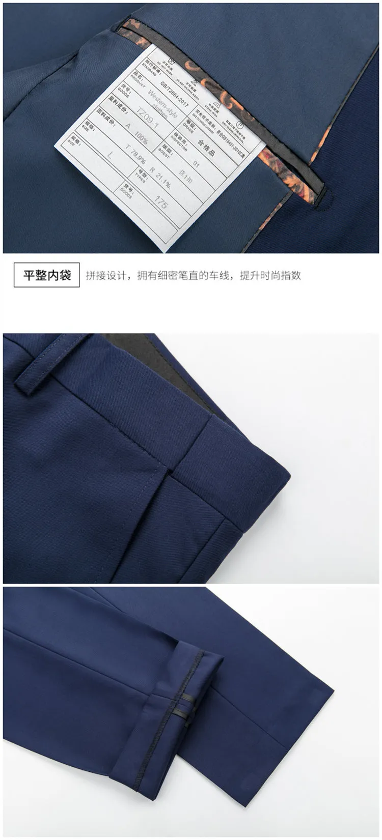 3 Piece ( Jacket   Vest   Pants ) Boutique Pure Color Mens Business Suit Three-piece and Two-piece Groom Wedding Formal Wear