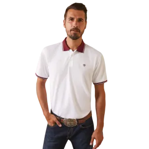 Ariat Men's Clothing Logo Fitted Polo