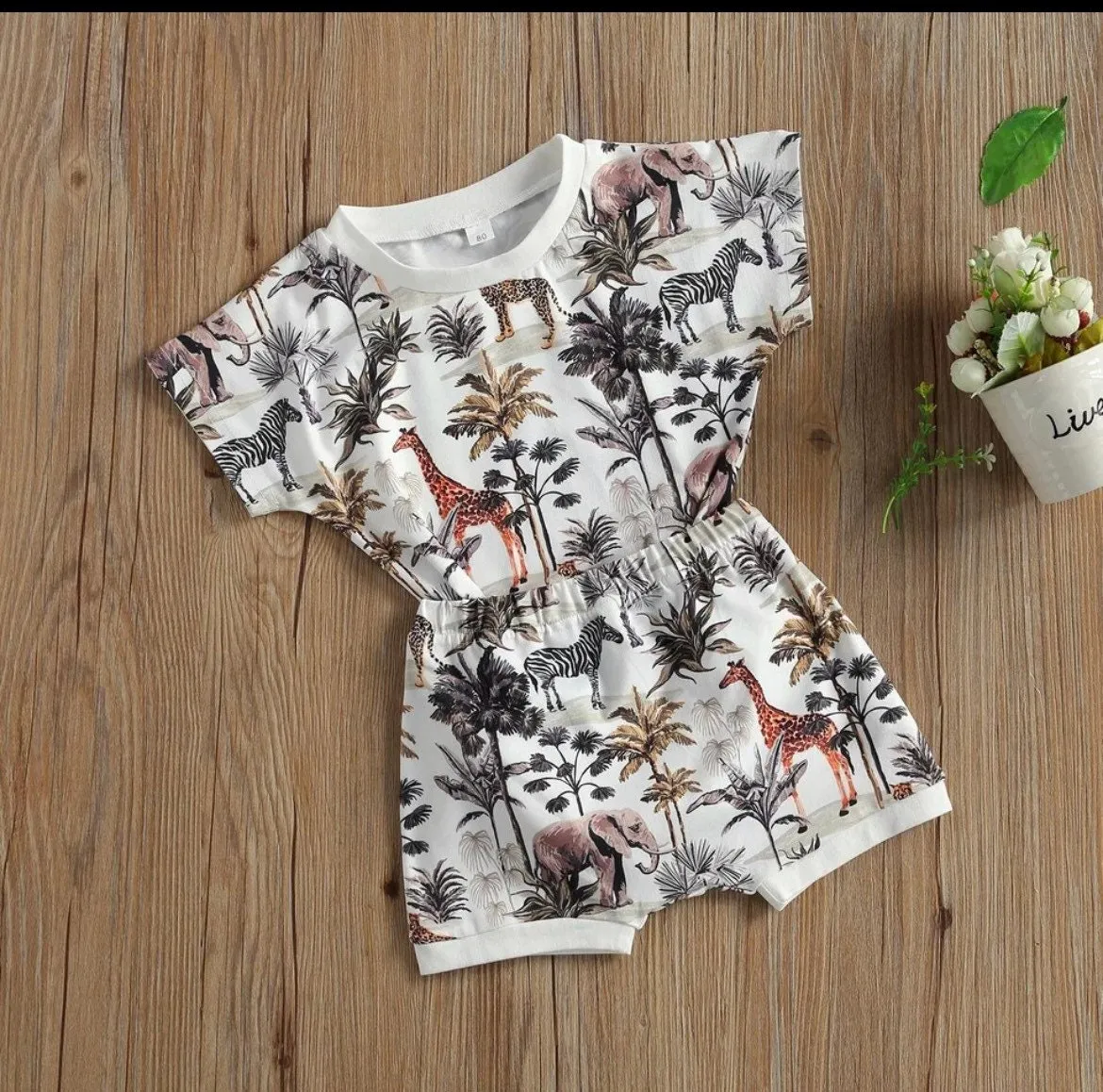 Boys Jungle Print Clothing set