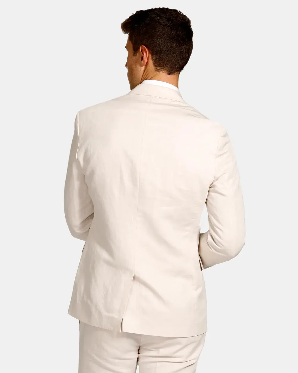 BROOKSFIELD - Essential Linen Blend Blazer - Oatmeal