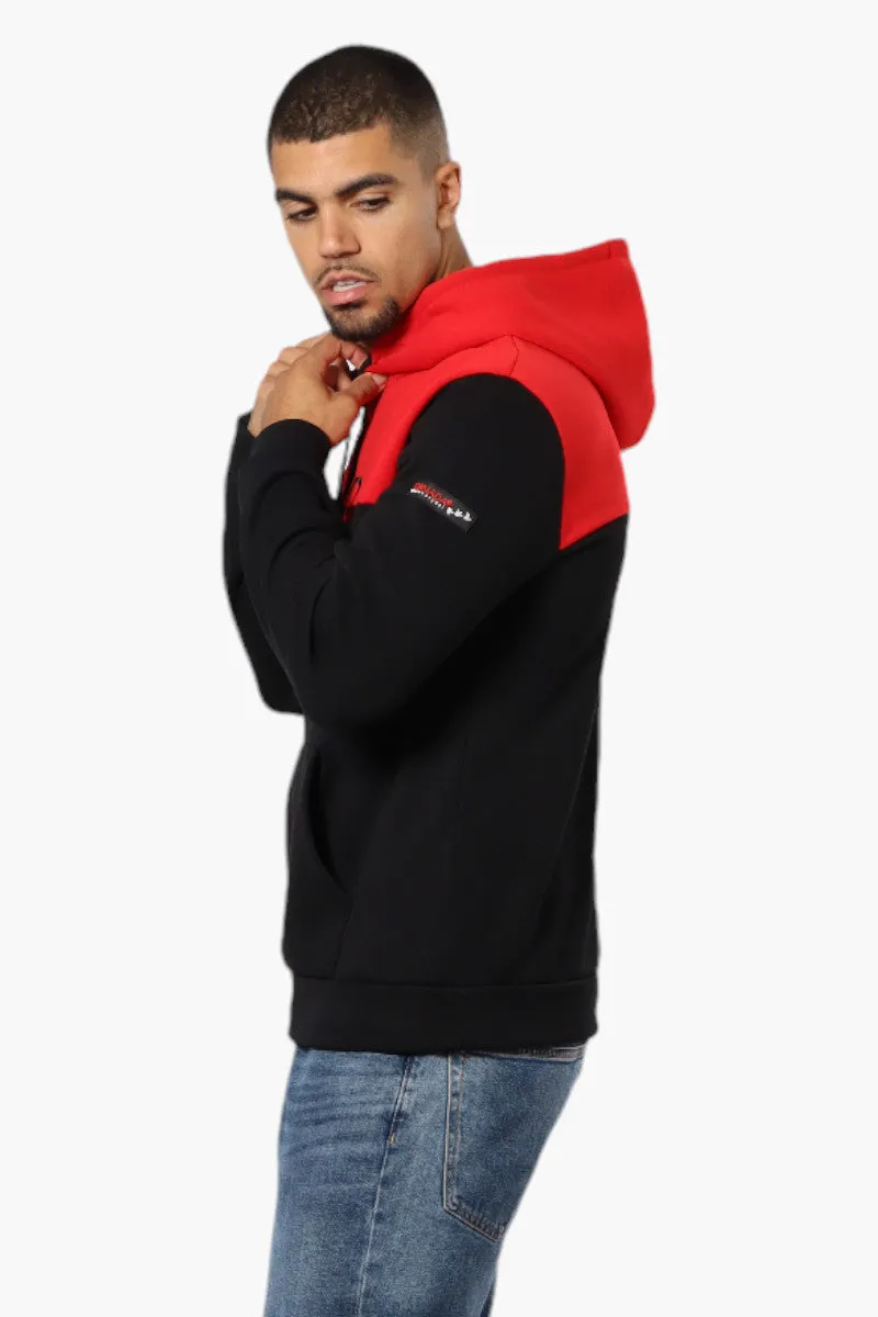 Canada Weather Gear Colour Block Embroidered Logo Hoodie - Red