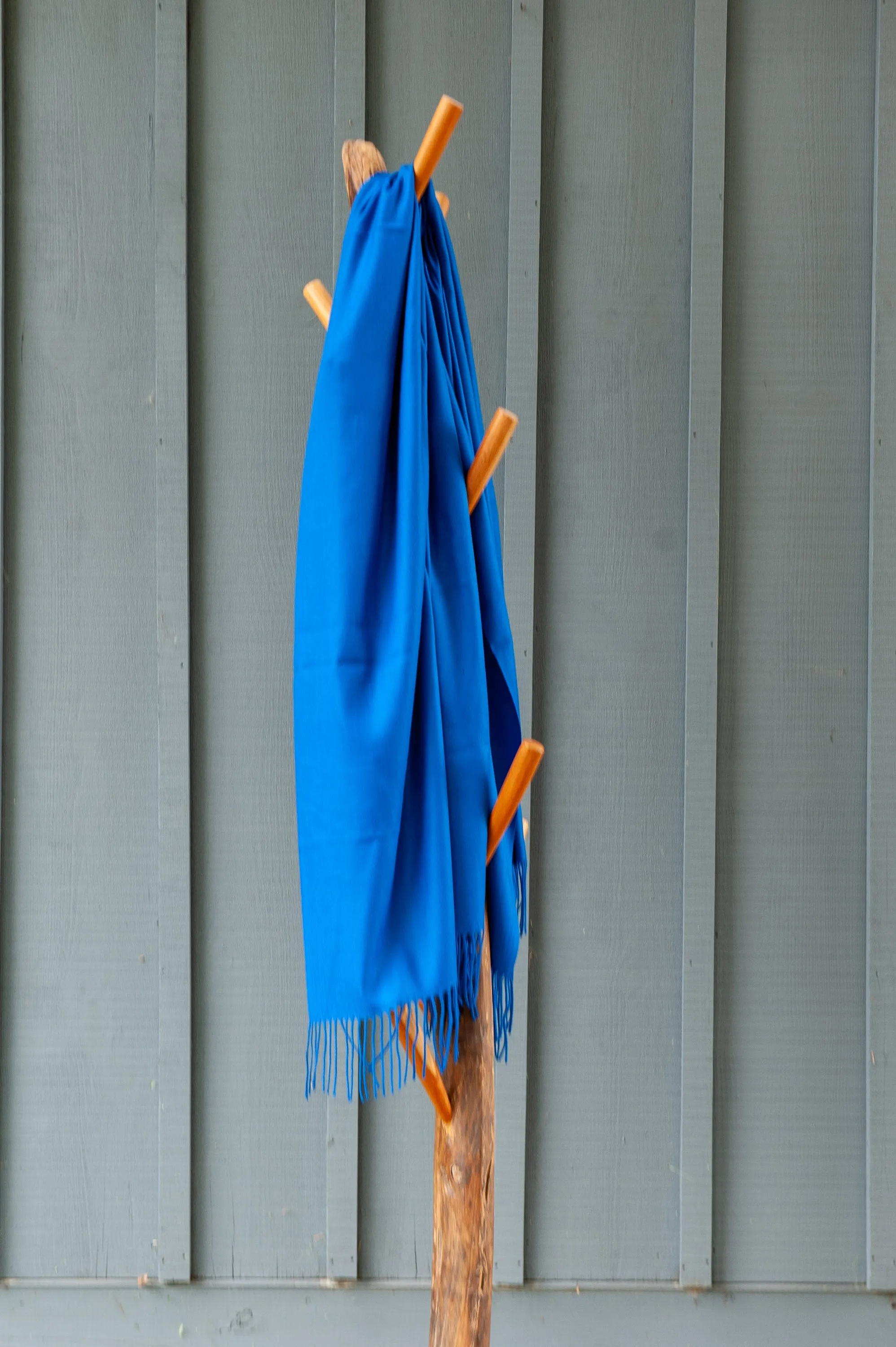 Cashmere Feel Scarf- Royal Blue