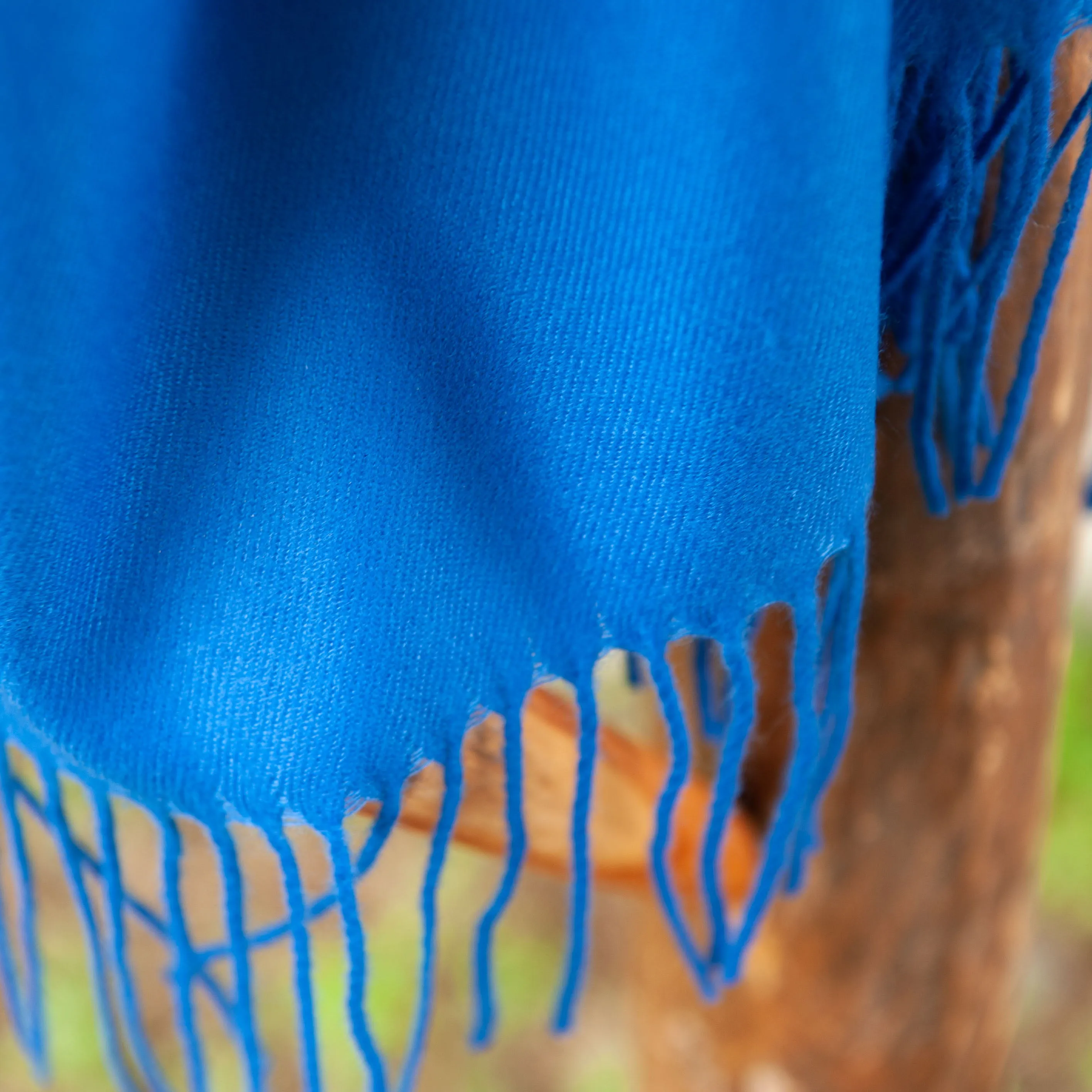 Cashmere Feel Scarf- Royal Blue