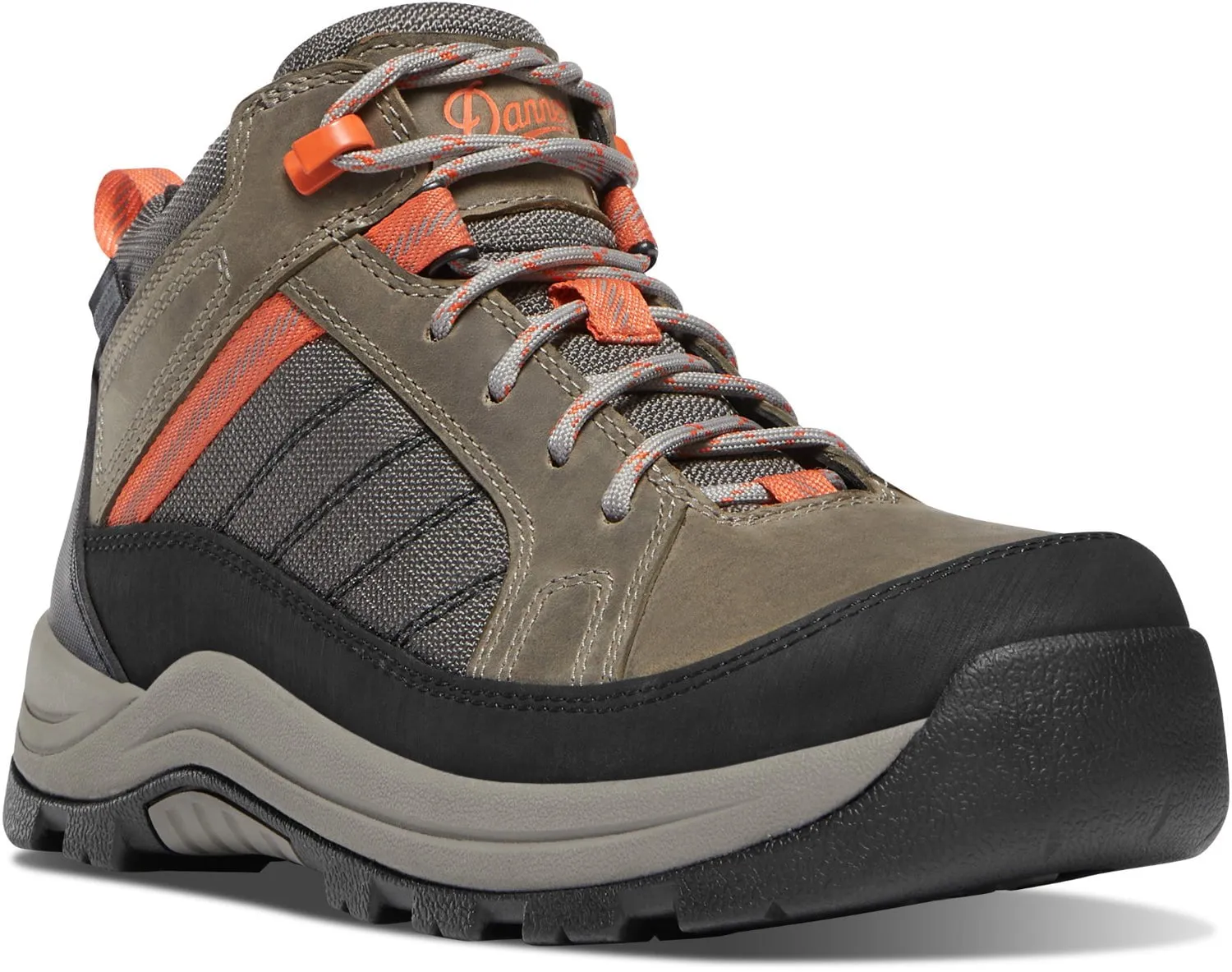 Danner Womens Riverside 4.5in ST Gray/Orange Leather Work Shoes