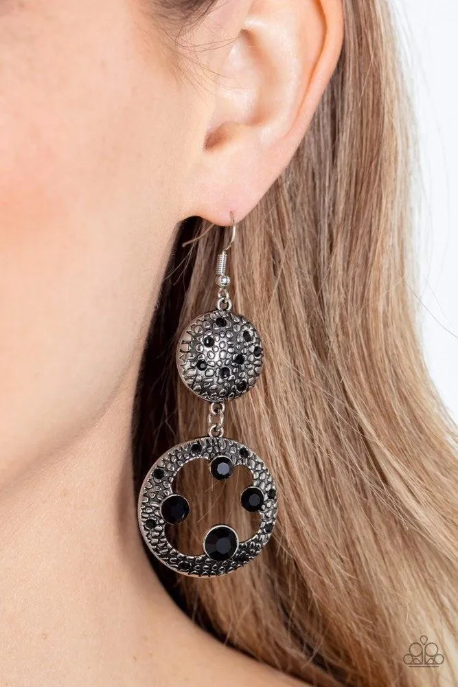 Eastern Entrada Black Earrings - Paparazzi Accessories