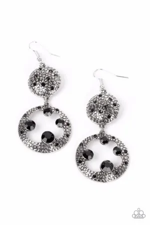 Eastern Entrada Black Earrings - Paparazzi Accessories