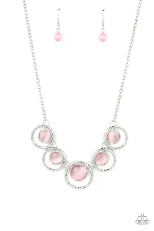 Elliptical Enchantment Pink Necklace - Paparazzi Accessories