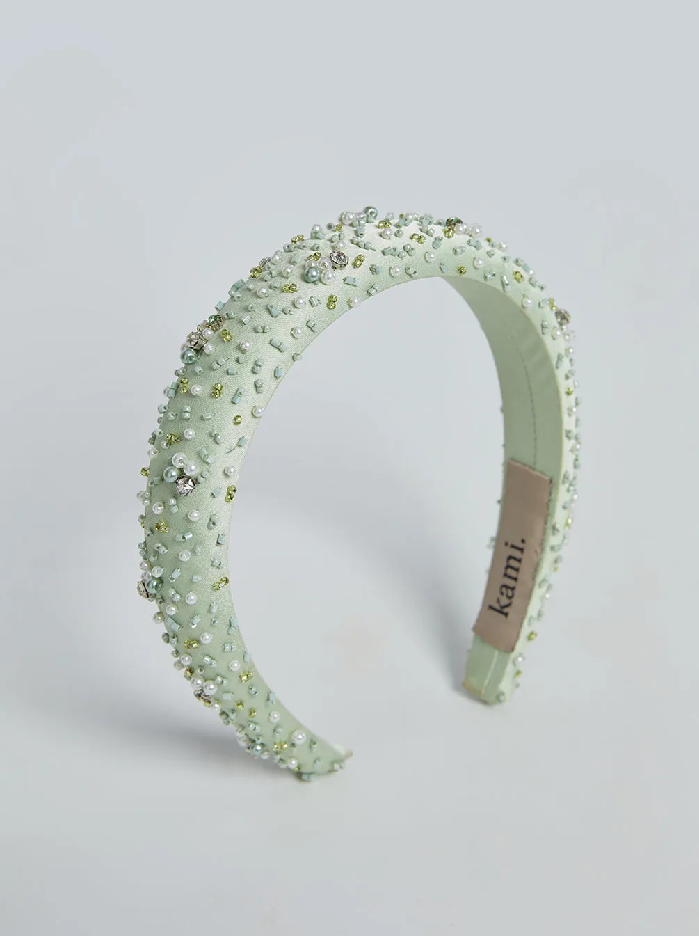 EMBELLISHED HEADBAND ACCESSORIES LIGHT GREEN