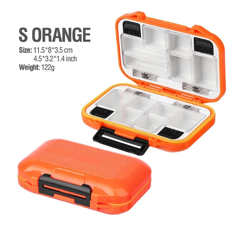 Fishing Waterproof Fishing Tackle Box Double-Sided Opening and Closing Bait Box Multifunctional Hook and Bait Accessory Box