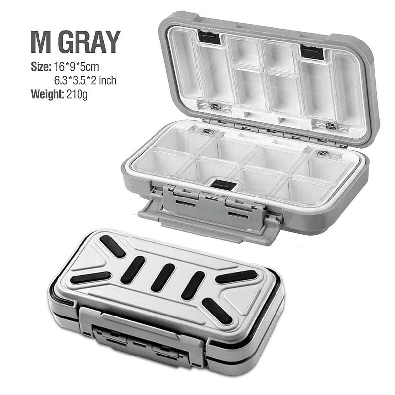 Fishing Waterproof Fishing Tackle Box Double-Sided Opening and Closing Bait Box Multifunctional Hook and Bait Accessory Box