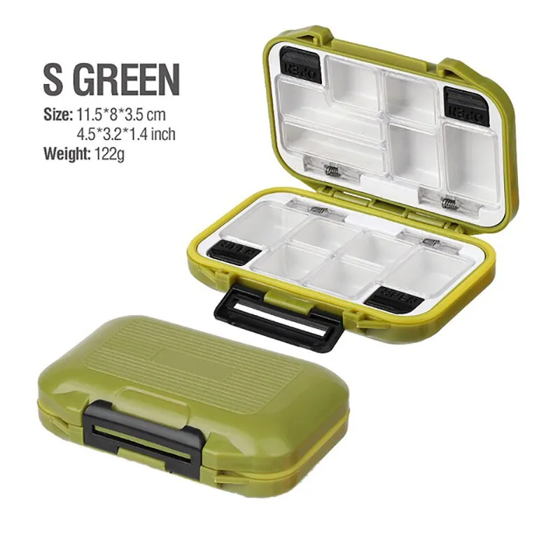 Fishing Waterproof Fishing Tackle Box Double-Sided Opening and Closing Bait Box Multifunctional Hook and Bait Accessory Box