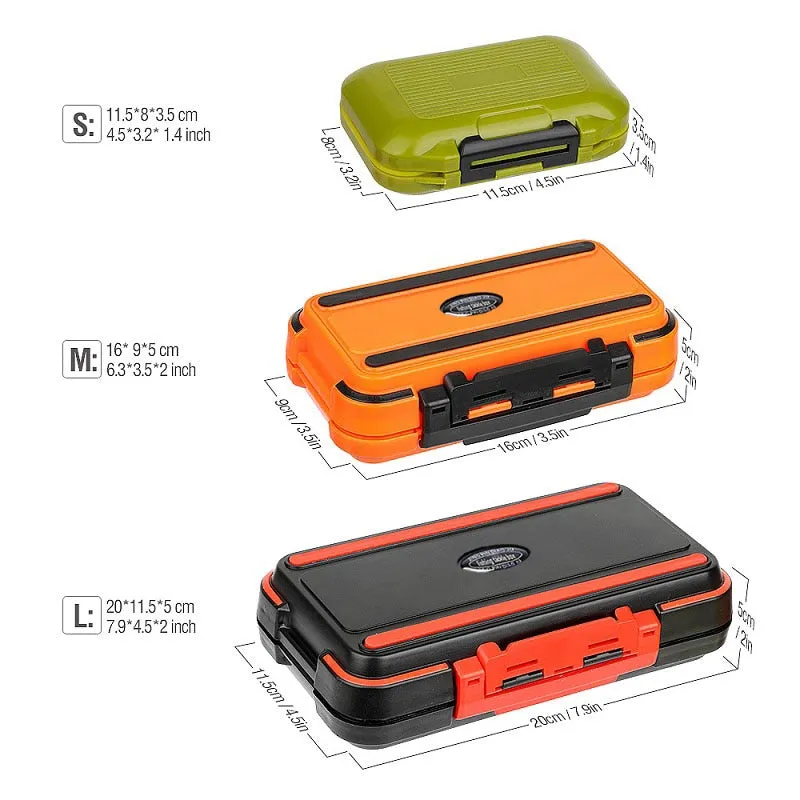 Fishing Waterproof Fishing Tackle Box Double-Sided Opening and Closing Bait Box Multifunctional Hook and Bait Accessory Box