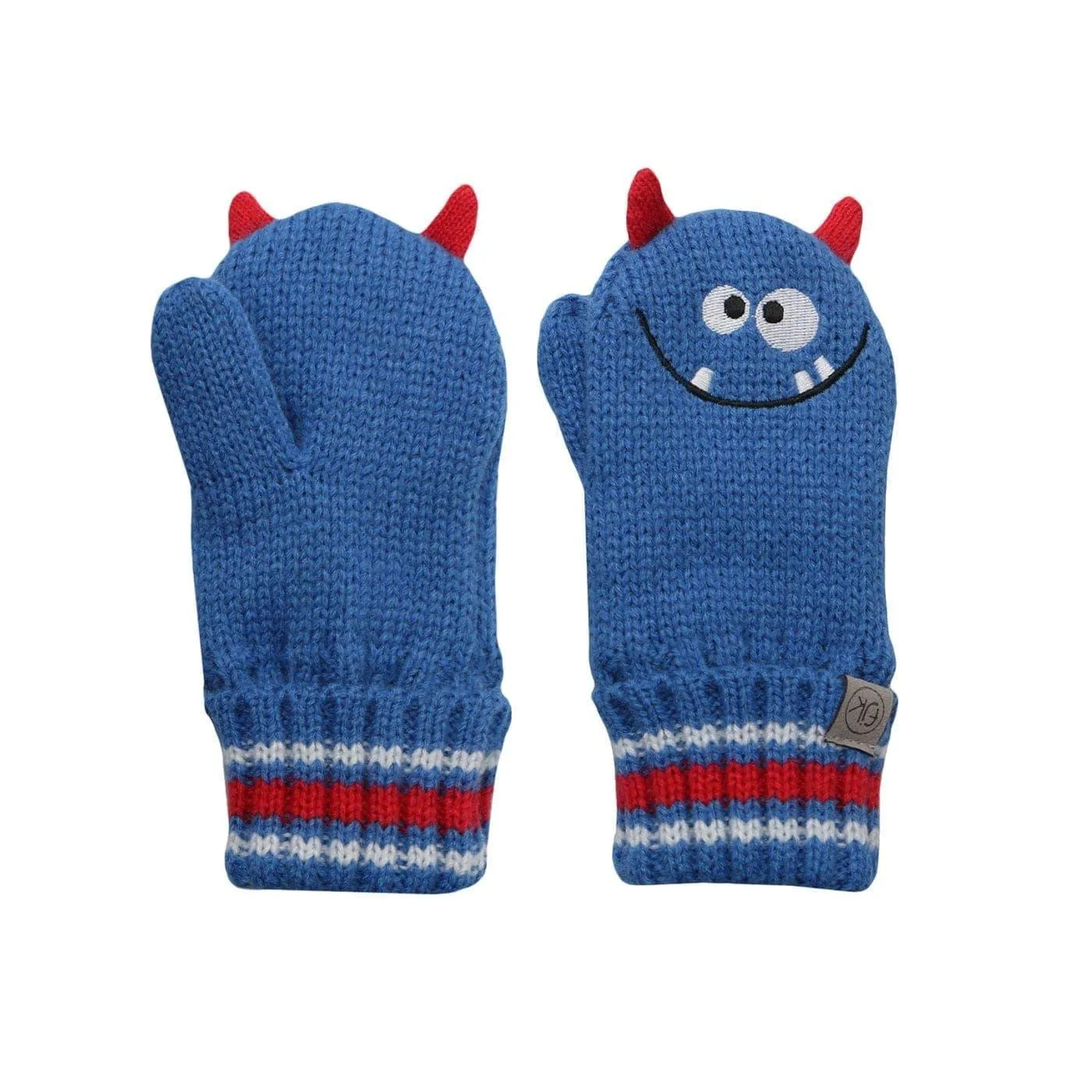 Flapjack Kids Baby Knitted Mittens - Monster, 0-2Y