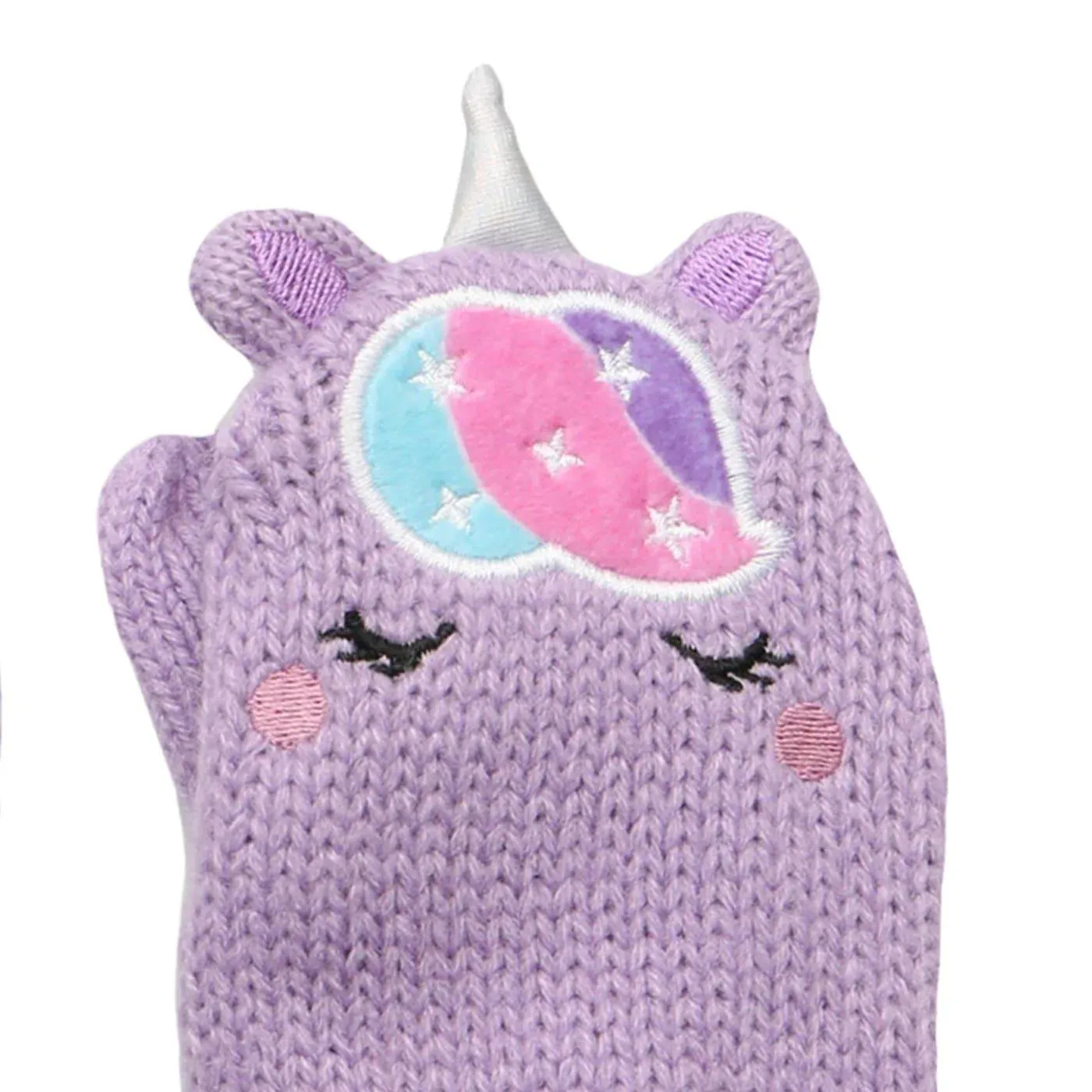 Flapjack Kids Baby Knitted Mittens - Unicorn, 0-2Y