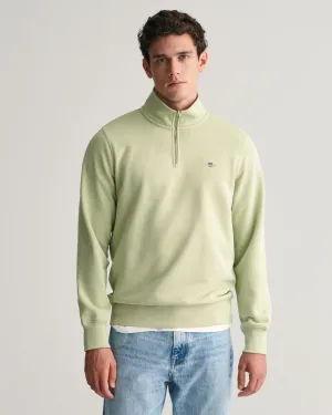 GANT - Half Zip, Milky Matcha Sweatshirt