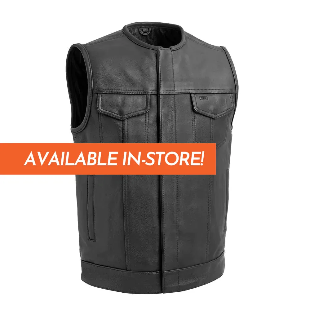 Highside Men's Motorcycle Leather Vest