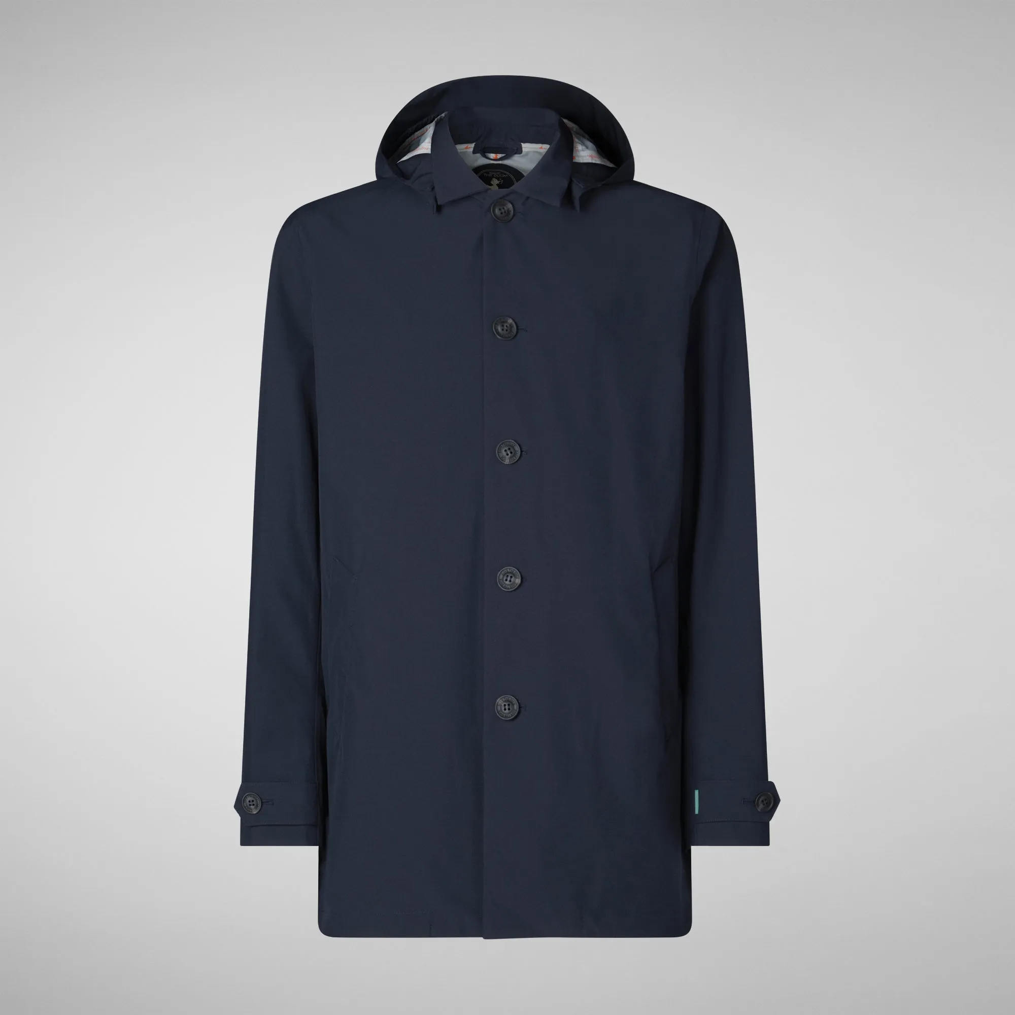 Men's Benjamin Coat in Blue Black