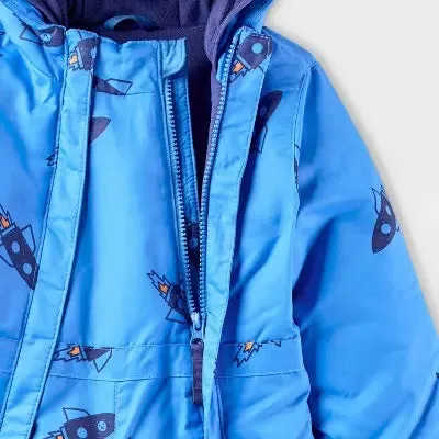 New - Toddler Standard Snowsuit - Cat & Jack Blue 4T