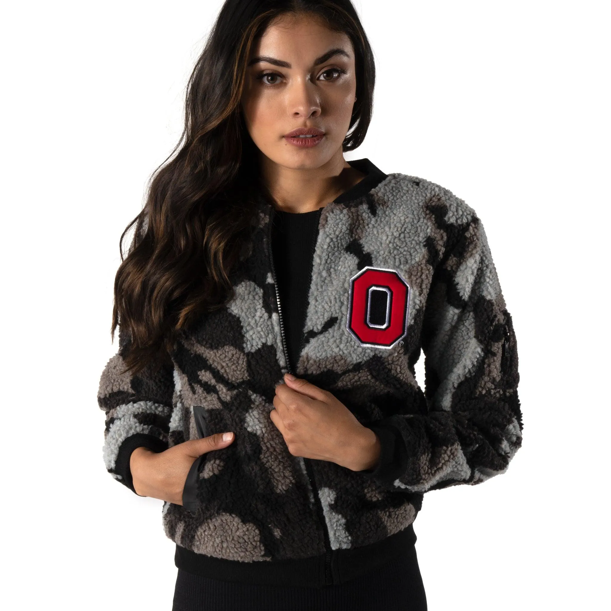 Ohio State Buckeyes Camo Sherpa