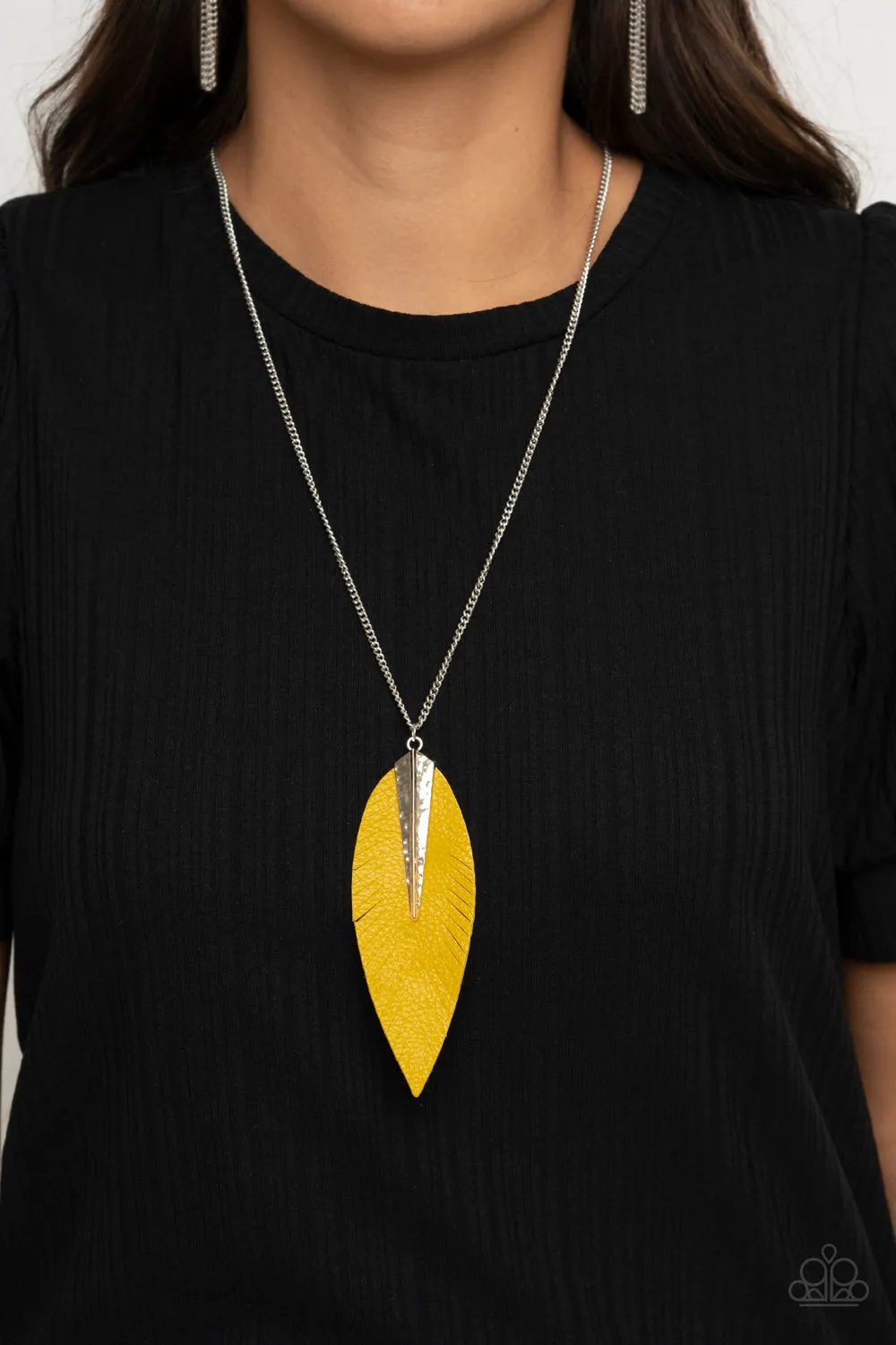 Paparazzi Accessories - Quill Quest - Yellow Necklace