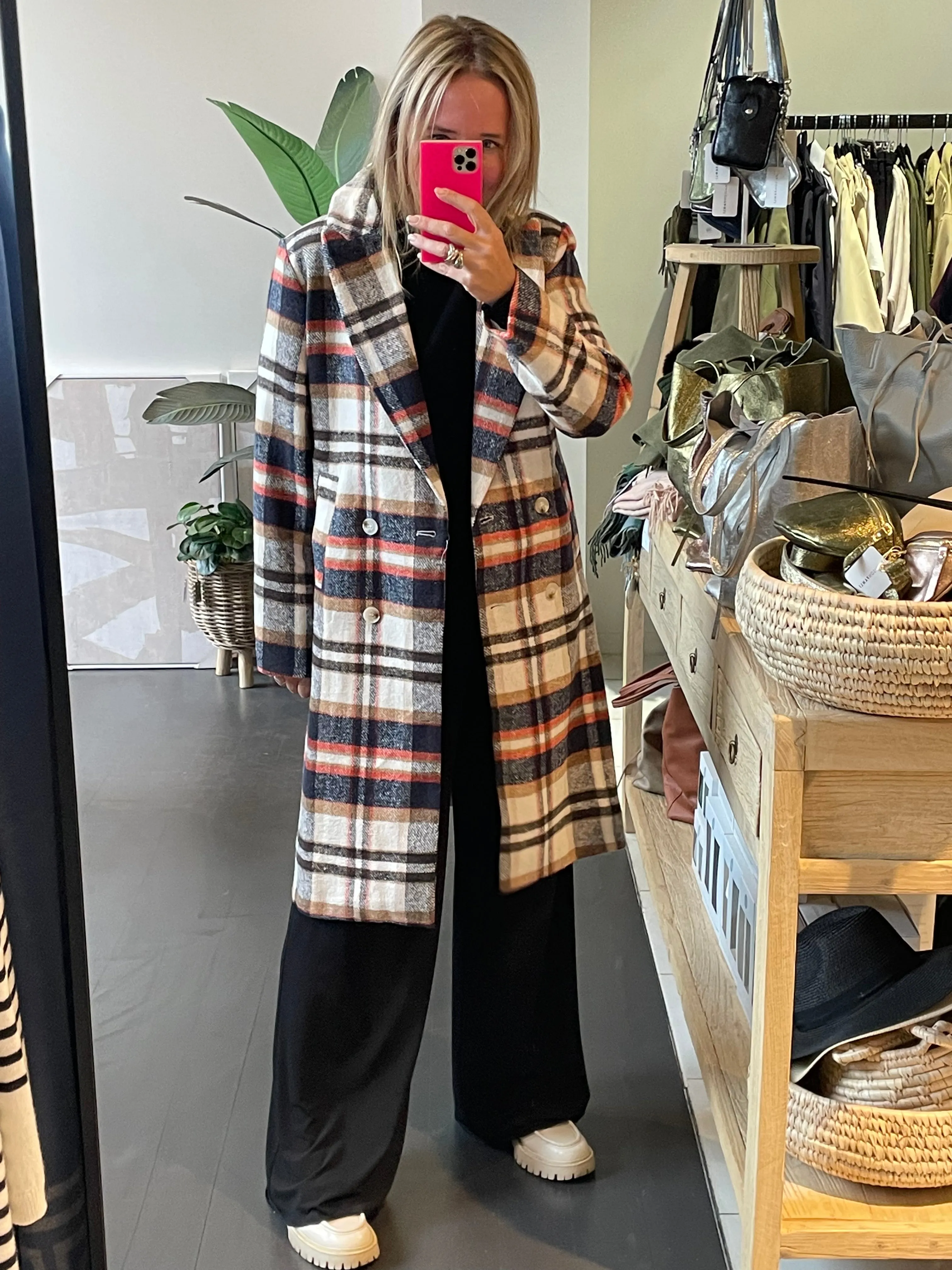 Plaid Lumber Jacket Coat