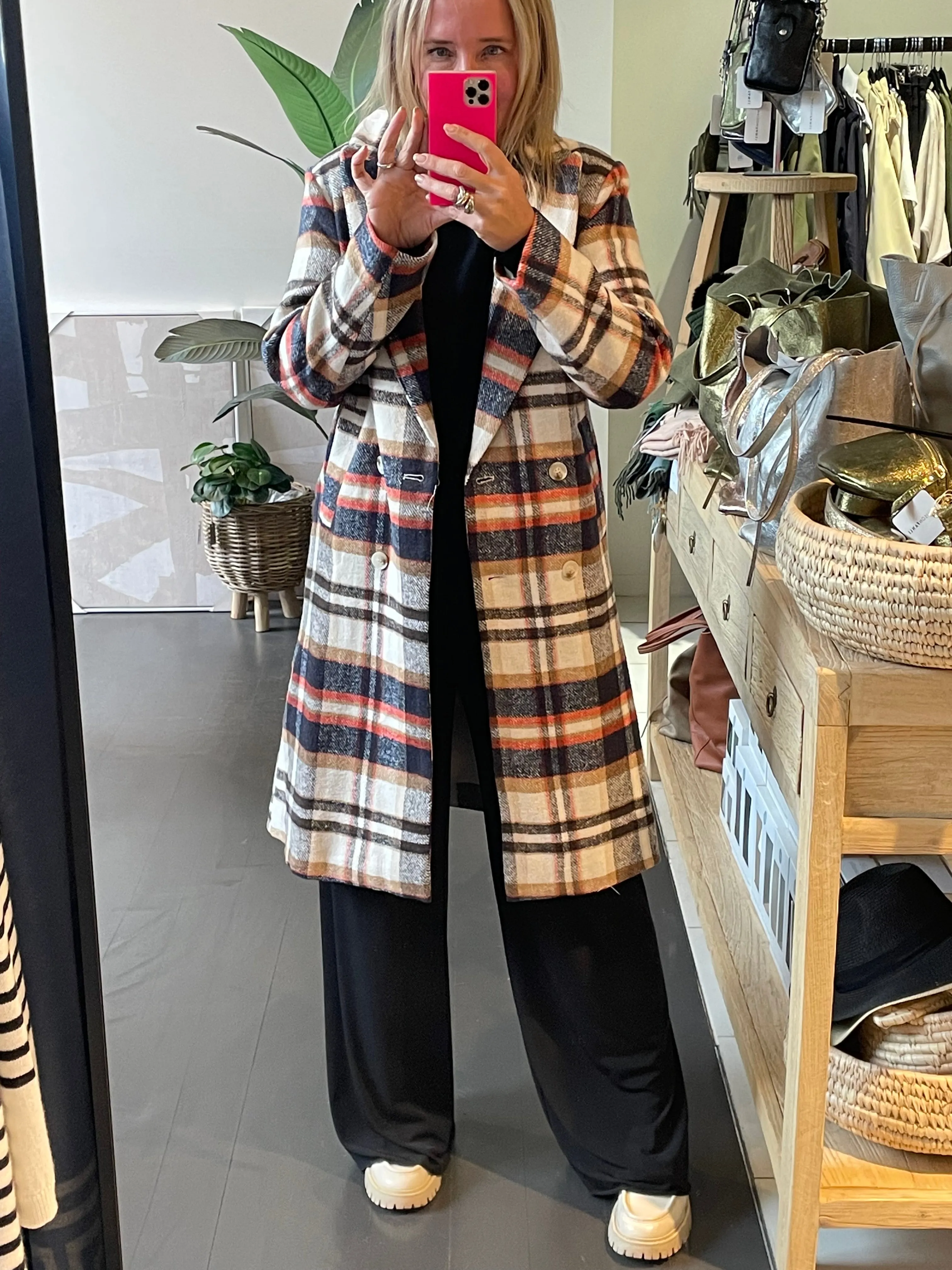 Plaid Lumber Jacket Coat