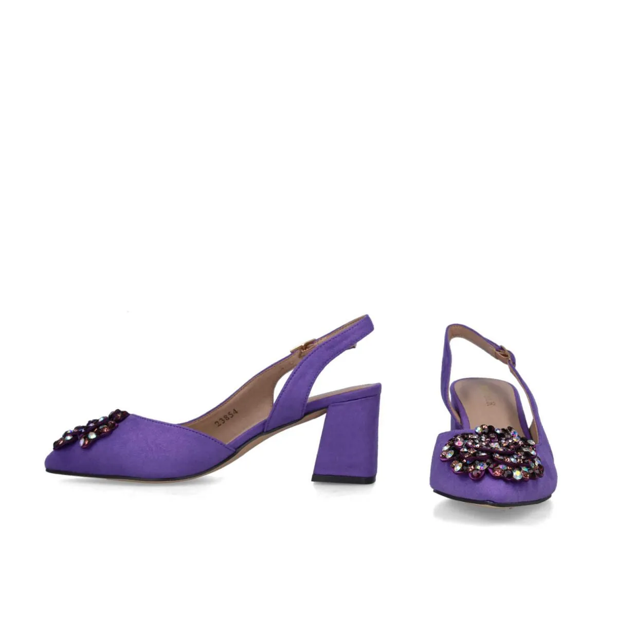 Puppis Purple Slingbacks by Menbur