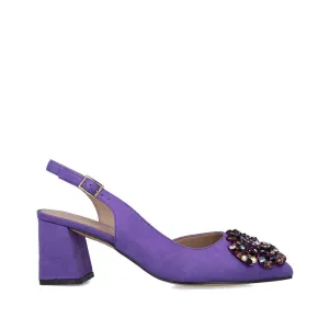 Puppis Purple Slingbacks by Menbur