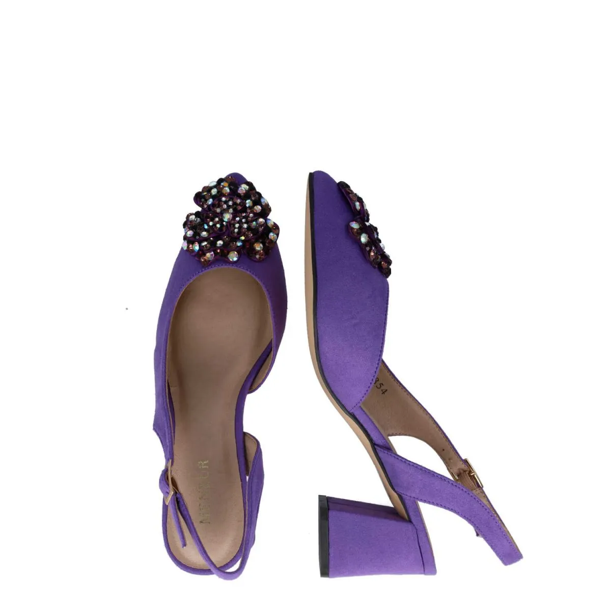 Puppis Purple Slingbacks by Menbur