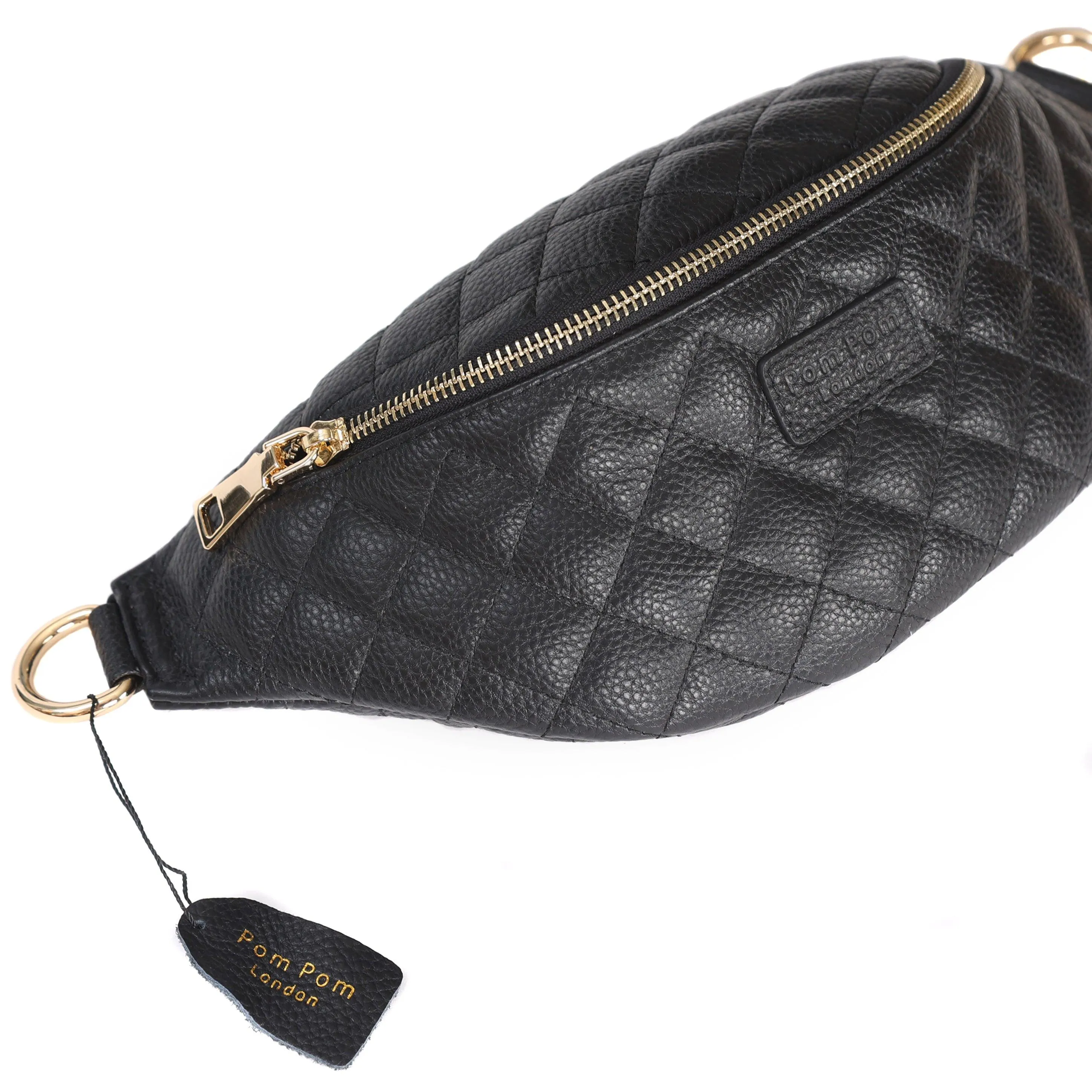 Quilted Bum Bag Black & Accessories