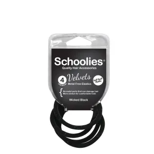 Schoolies Velvets 4pc - Wicked Black