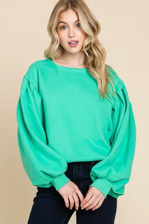 Sea Green Fit Bubble Sweatshirts