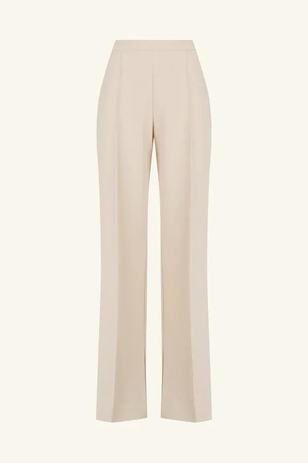 SHONA JOY - Irena Pintuck Straight Leg Pant - Bone