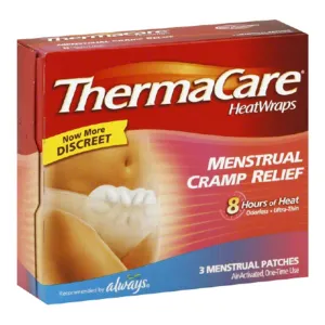 ThermaCare 00573302002 Heat Wrap Chemical Activation Abdominal / Menstrual Box of 3