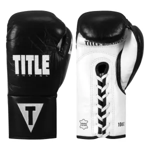 TITLE Boxing Leather Pro Fight Gloves