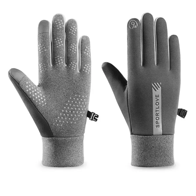 Winter Gloves Women's Bicycle Warm Fleece Anti-cold Waterproof Bicycle