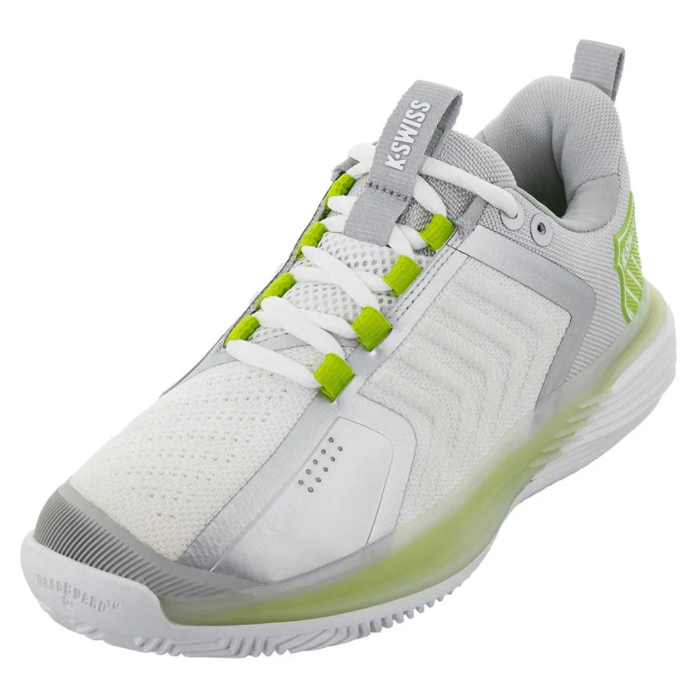 Women's Ultrashot 3 Clay Tennis Shoes White and Gray Violet