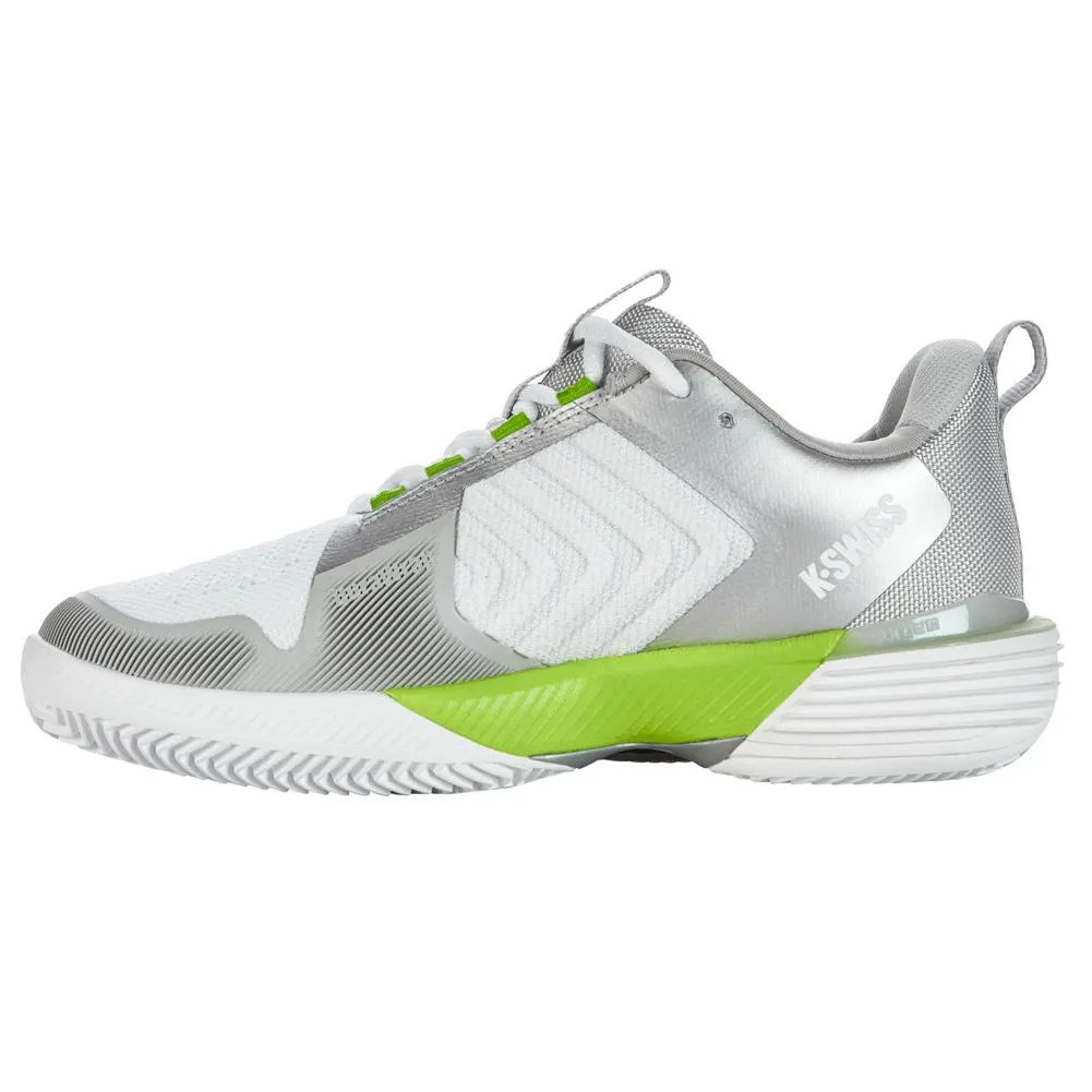 Women's Ultrashot 3 Clay Tennis Shoes White and Gray Violet