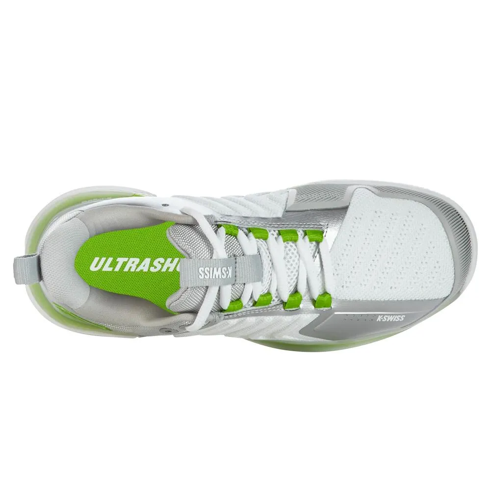 Women's Ultrashot 3 Clay Tennis Shoes White and Gray Violet